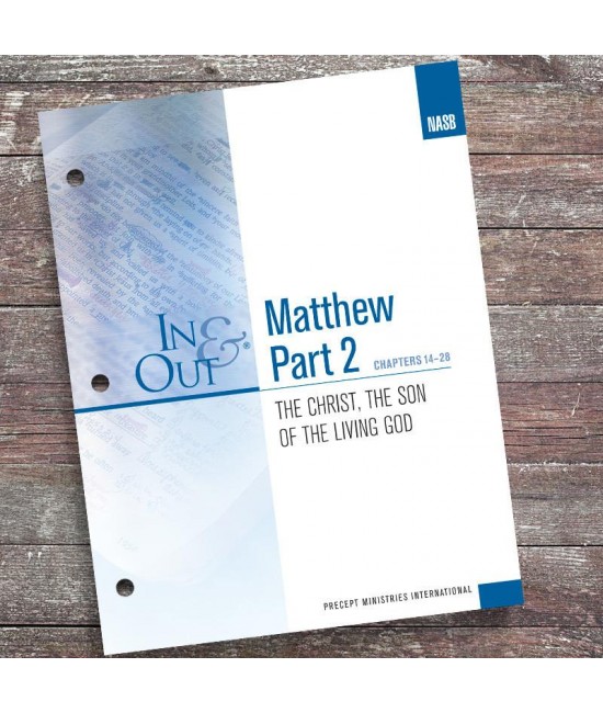NASB  Matthew Part 2 In  Out Workbook  